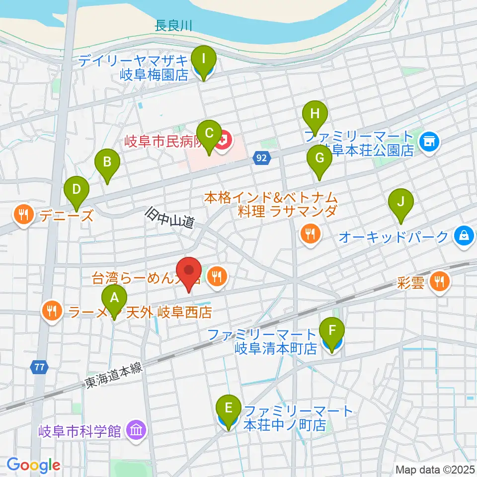 FMわっち周辺のコンビニエンスストア一覧地図
