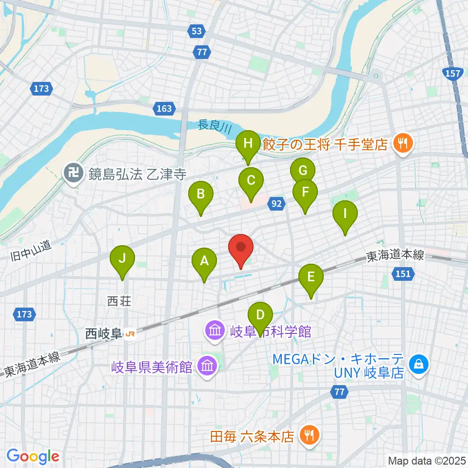 FMわっち周辺のコンビニエンスストア一覧地図