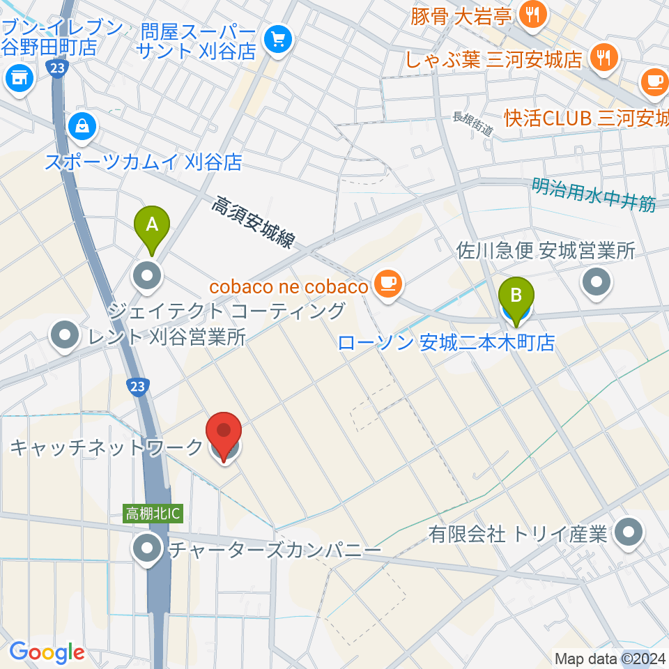 Pitch FM周辺のコンビニエンスストア一覧地図