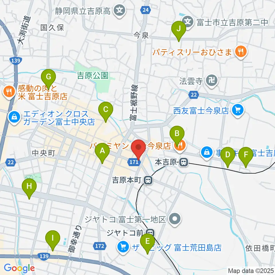 ラジオエフ Radio-f周辺のコンビニエンスストア一覧地図