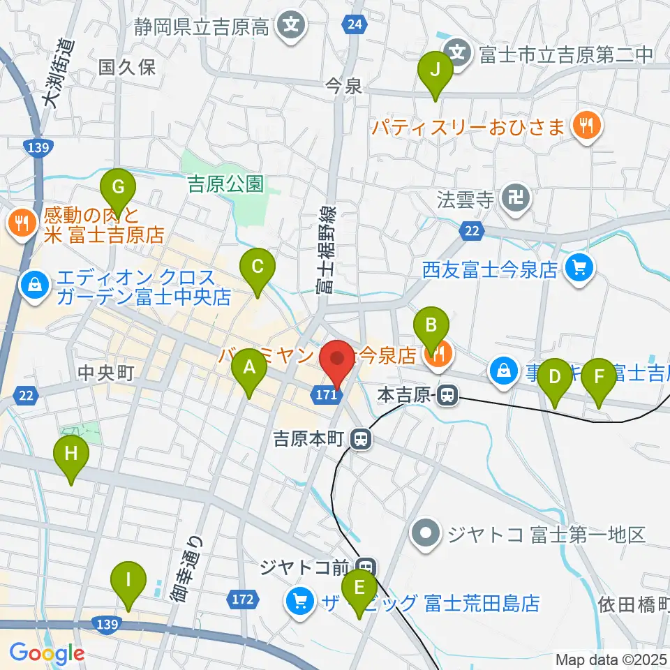 ラジオエフ Radio-f周辺のコンビニエンスストア一覧地図