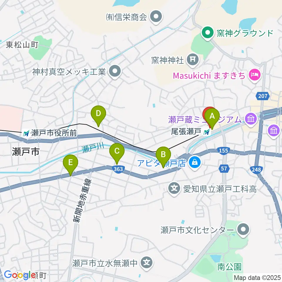 ラジオサンキュー(RADIO SANQ)周辺のコンビニエンスストア一覧地図