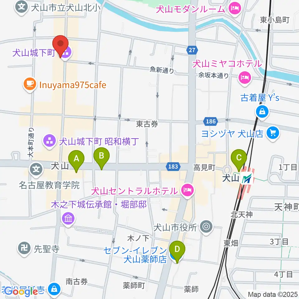 愛知北エフエム United North 84.2周辺のコンビニエンスストア一覧地図