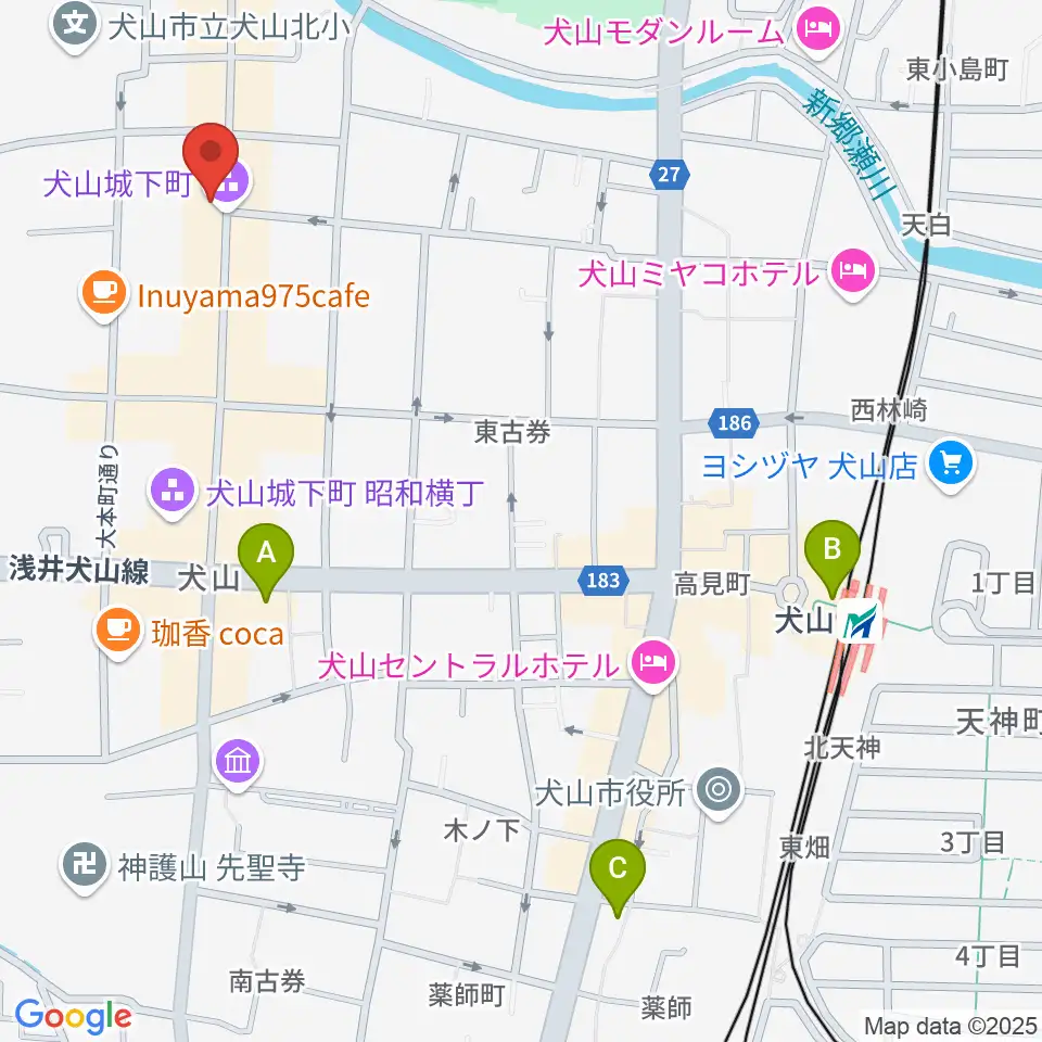 愛知北エフエム United North 84.2周辺のコンビニエンスストア一覧地図