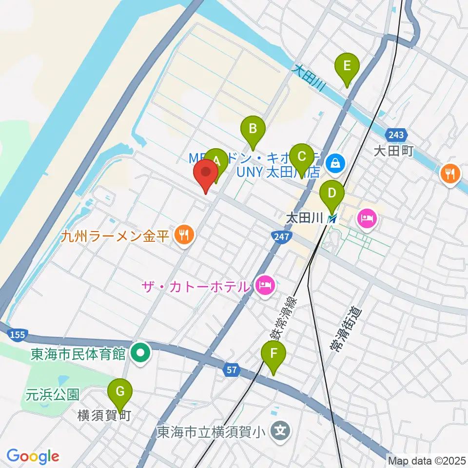 メディアスエフエム周辺のコンビニエンスストア一覧地図