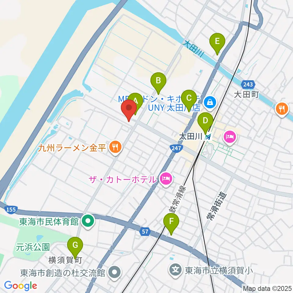 メディアスエフエム周辺のコンビニエンスストア一覧地図