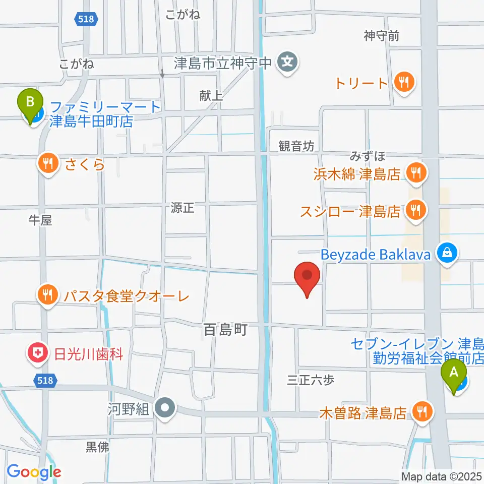 エフエムななみ周辺のコンビニエンスストア一覧地図