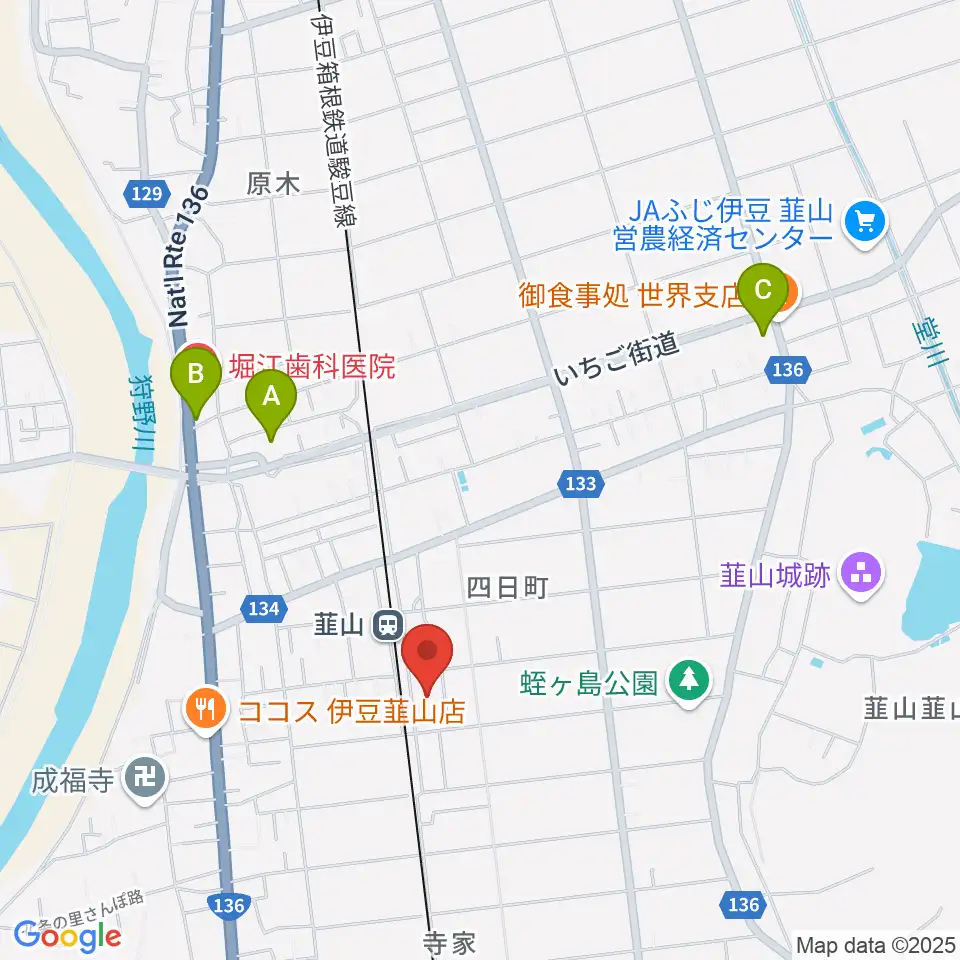 FMいずのくに周辺のコンビニエンスストア一覧地図