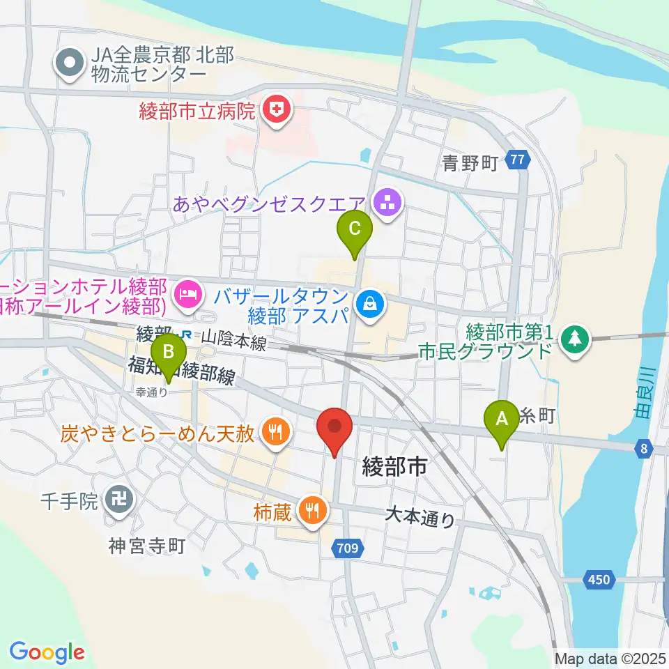 FMいかる周辺のコンビニエンスストア一覧地図