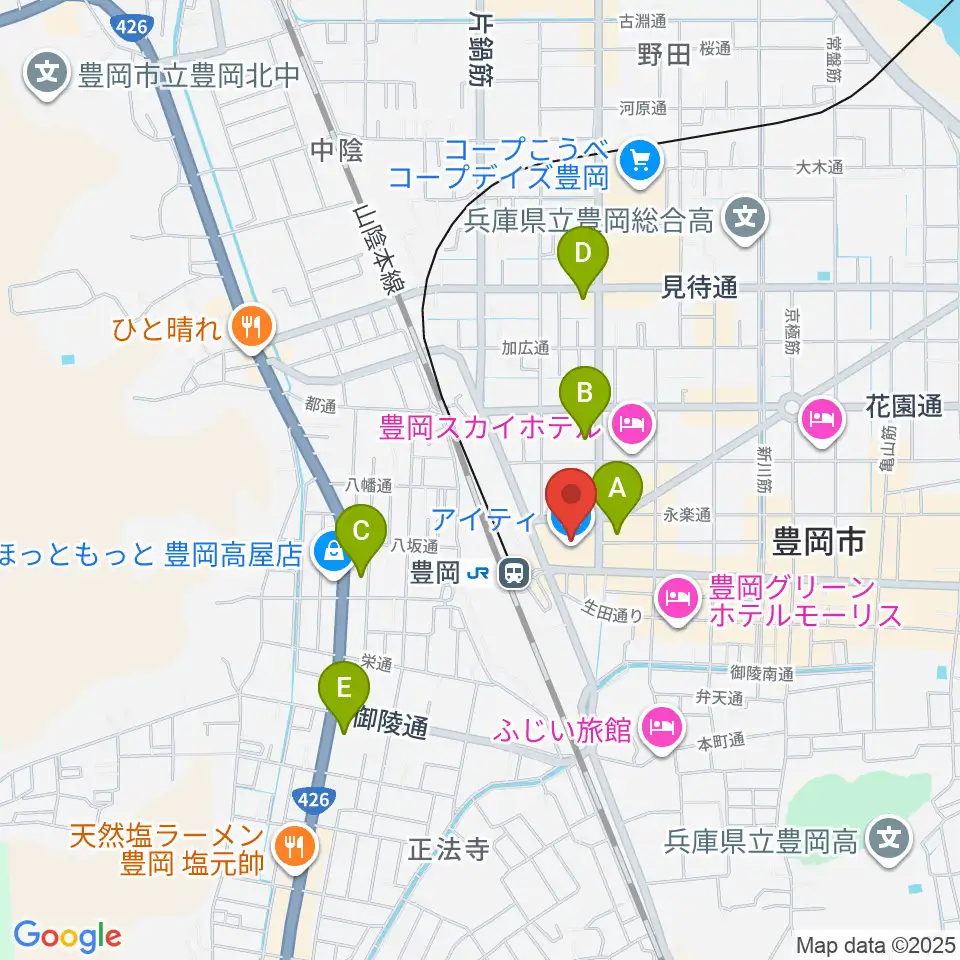 FM JUNGLE周辺のコンビニエンスストア一覧地図