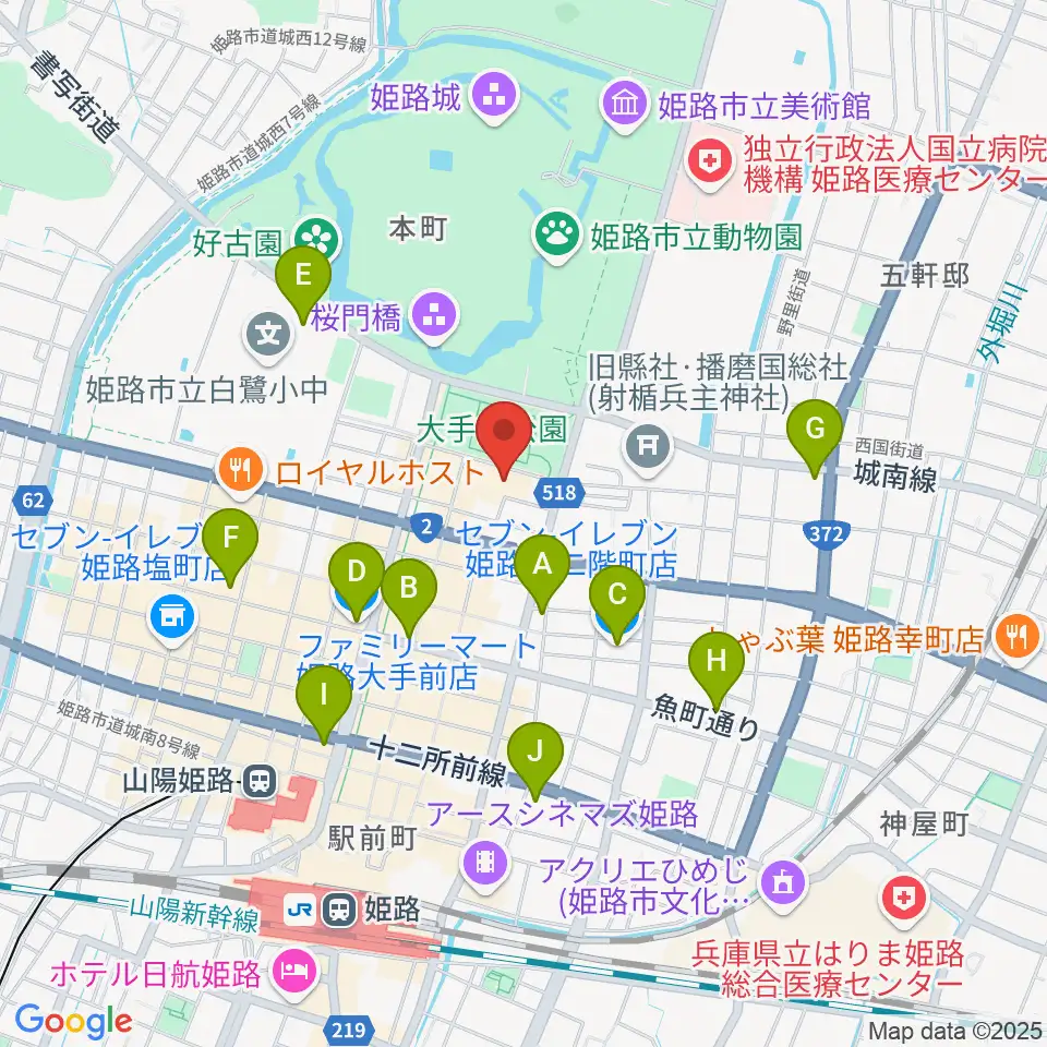 FMゲンキ周辺のコンビニエンスストア一覧地図