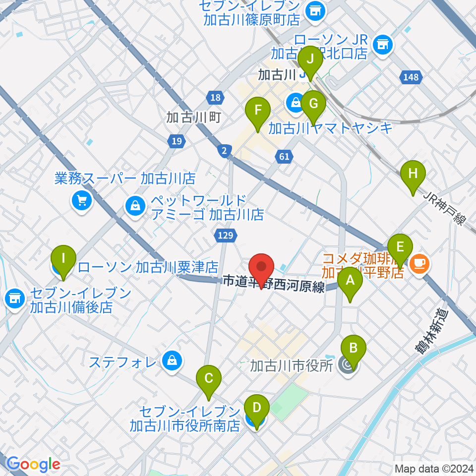 BAN-BANラジオ周辺のコンビニエンスストア一覧地図