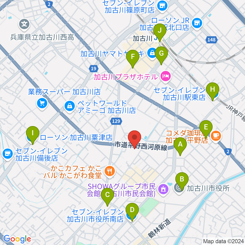 BAN-BANラジオ周辺のコンビニエンスストア一覧地図