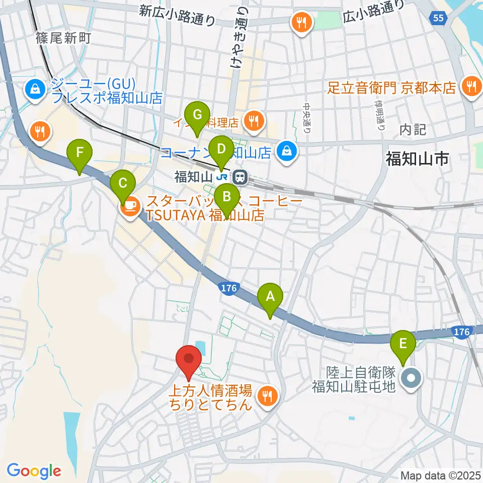 FM丹波周辺のコンビニエンスストア一覧地図