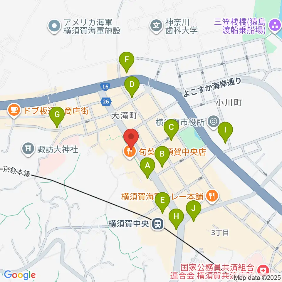 FMブルー湘南周辺のコンビニエンスストア一覧地図