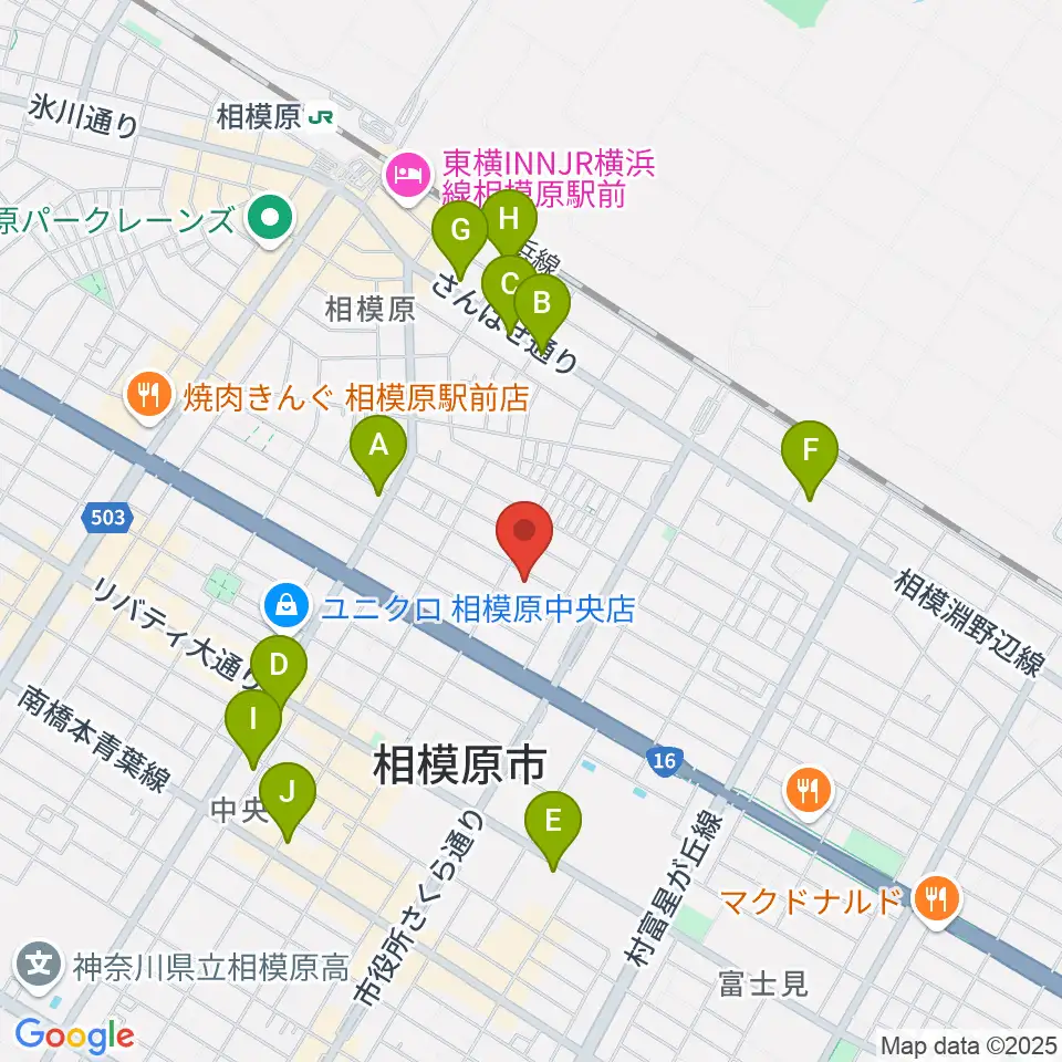 エフエムさがみ FM HOT 839周辺のコンビニエンスストア一覧地図
