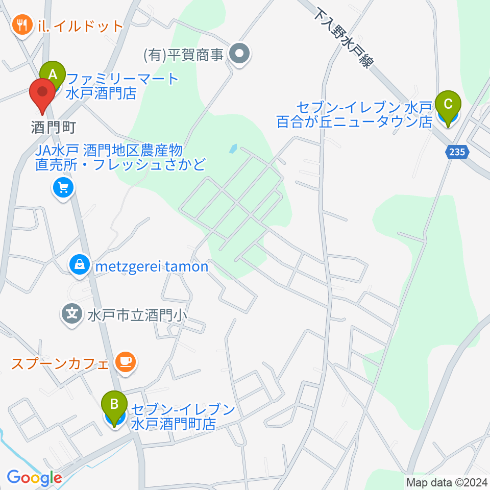 FMぱるるん周辺のコンビニエンスストア一覧地図