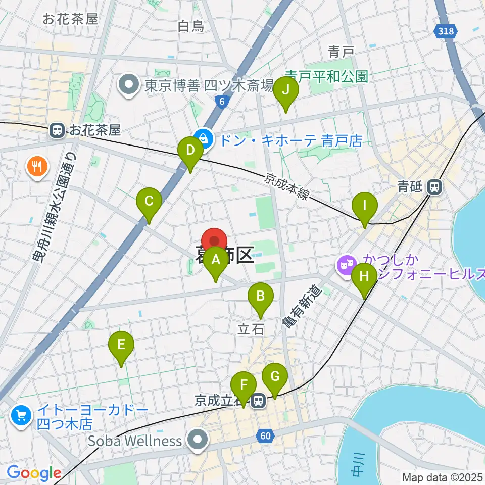 かつしかFM周辺のコンビニエンスストア一覧地図