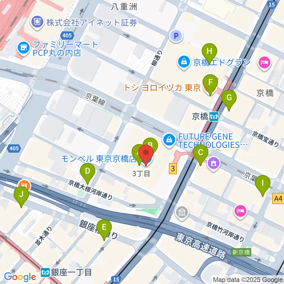 中央エフエム ラジオシティ周辺のコンビニエンスストア一覧地図
