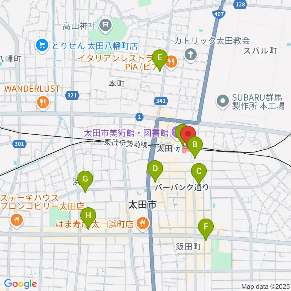 エフエム太郎周辺のコンビニエンスストア一覧地図