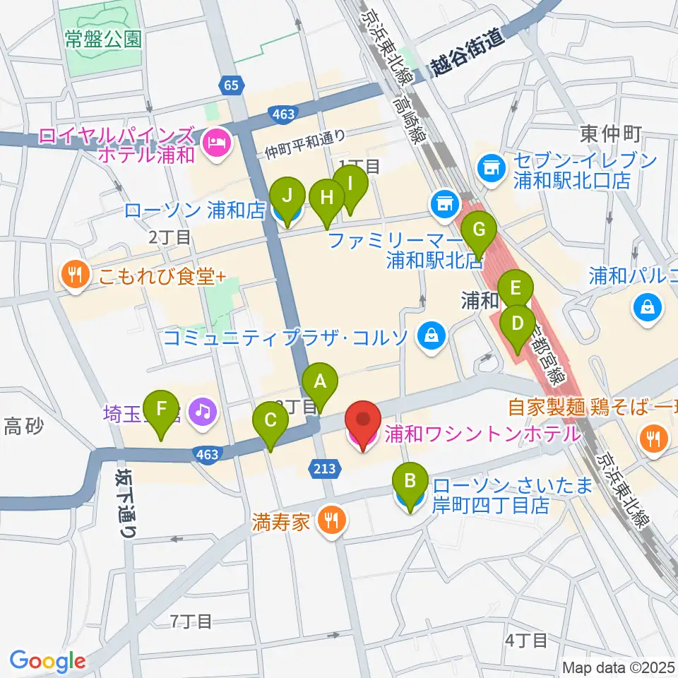 REDS WAVE周辺のコンビニエンスストア一覧地図
