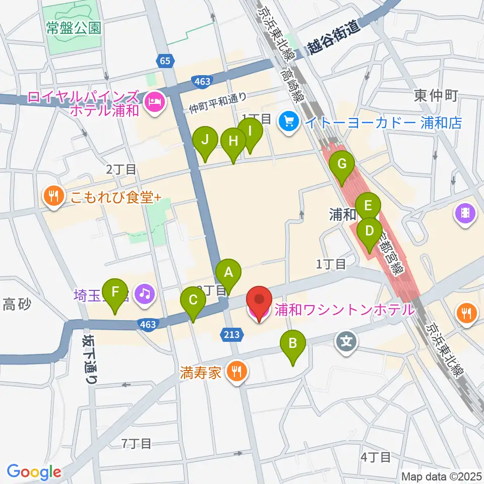 REDS WAVE周辺のコンビニエンスストア一覧地図