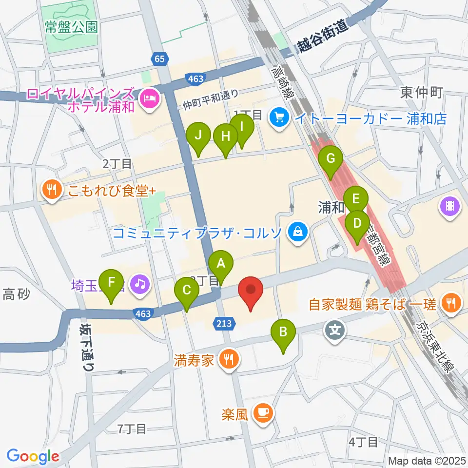 REDS WAVE周辺のコンビニエンスストア一覧地図