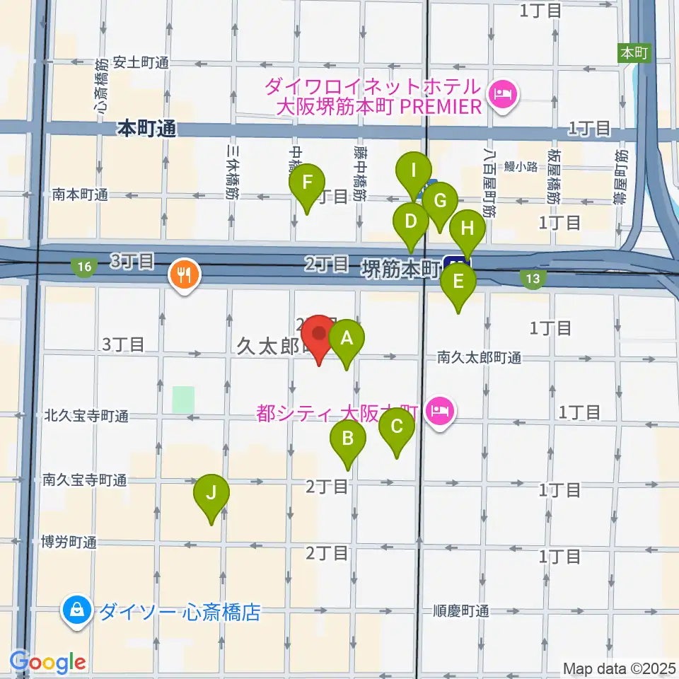 クラブマーキュリー周辺のコンビニエンスストア一覧地図