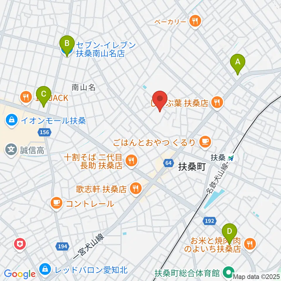 扶桑文化会館周辺のコンビニエンスストア一覧地図