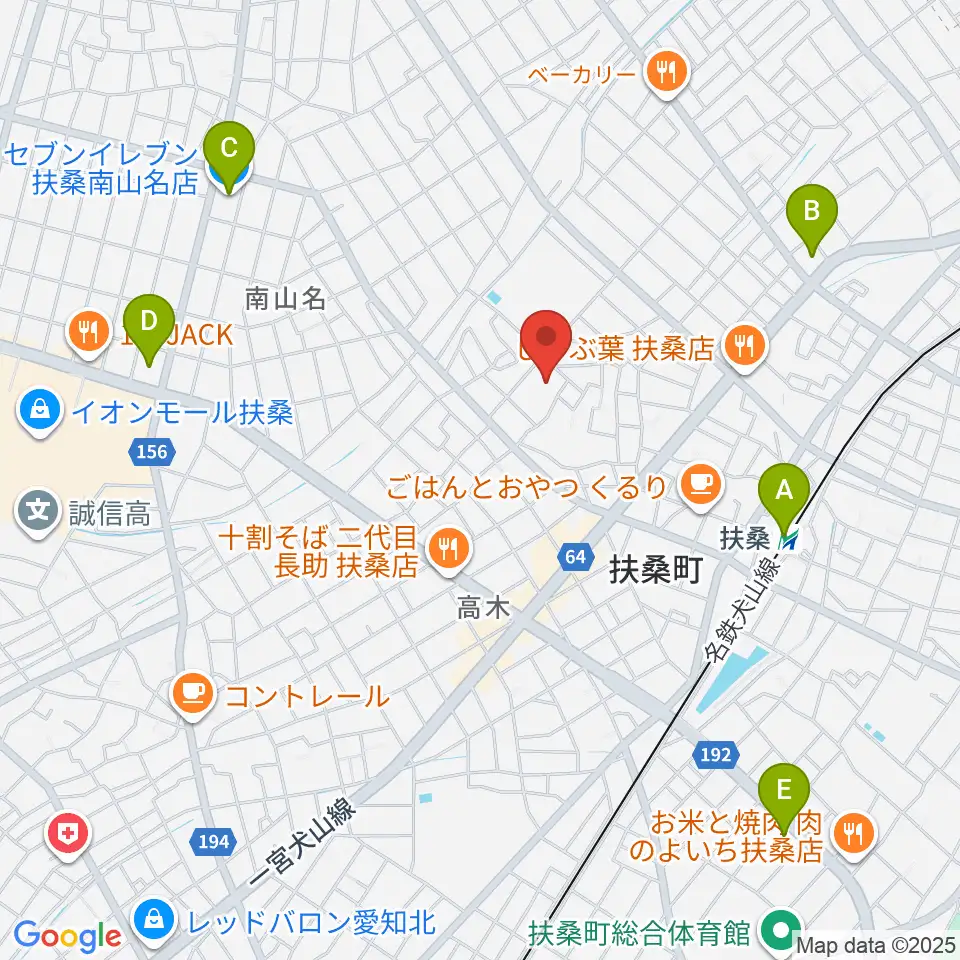 扶桑文化会館周辺のコンビニエンスストア一覧地図