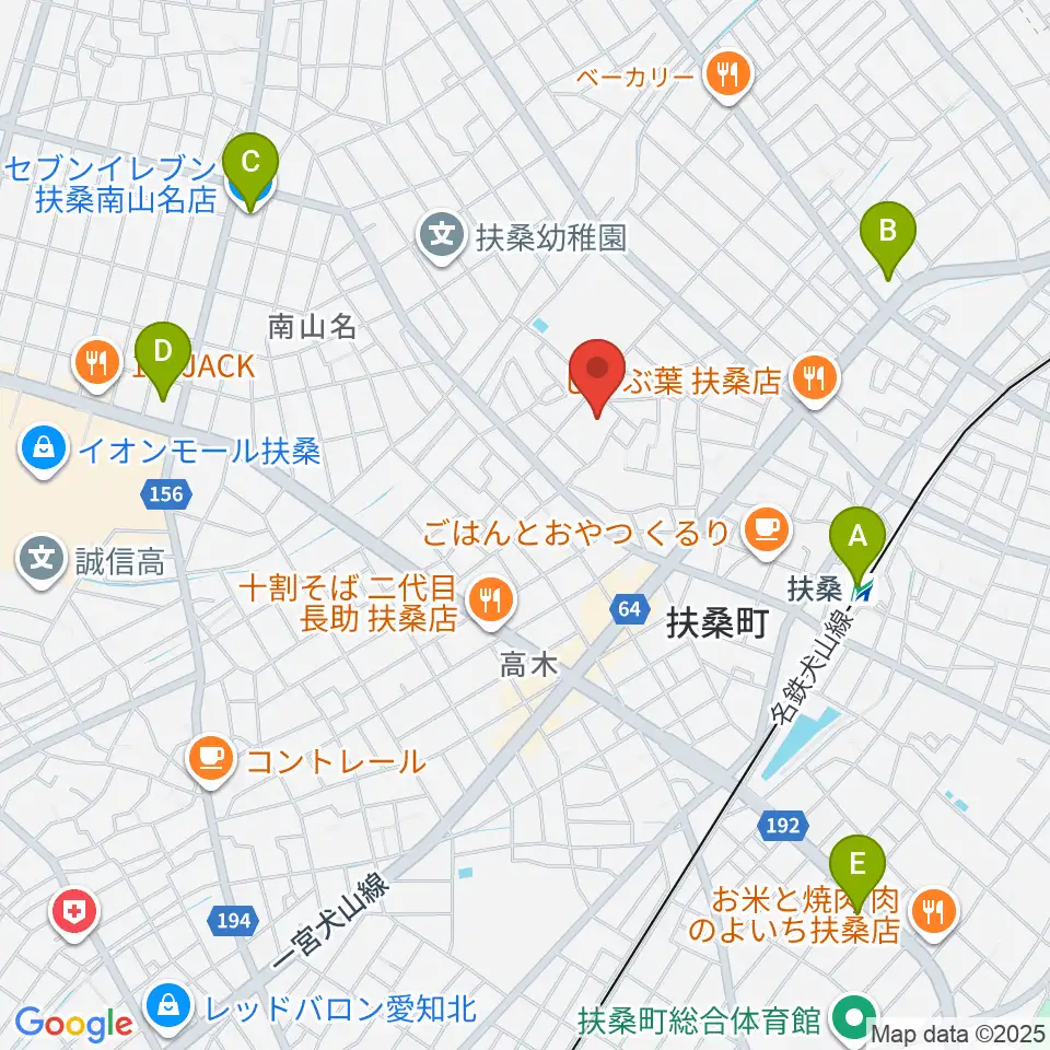 扶桑文化会館周辺のコンビニエンスストア一覧地図