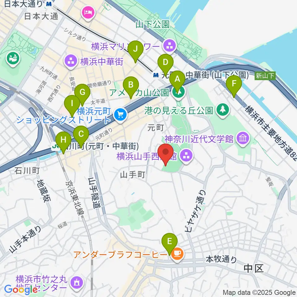 ベーリック・ホール周辺のコンビニエンスストア一覧地図