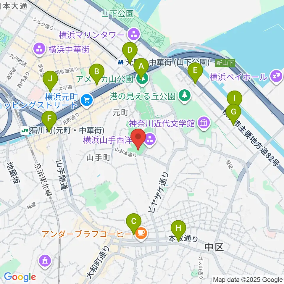 エリスマン邸周辺のコンビニエンスストア一覧地図