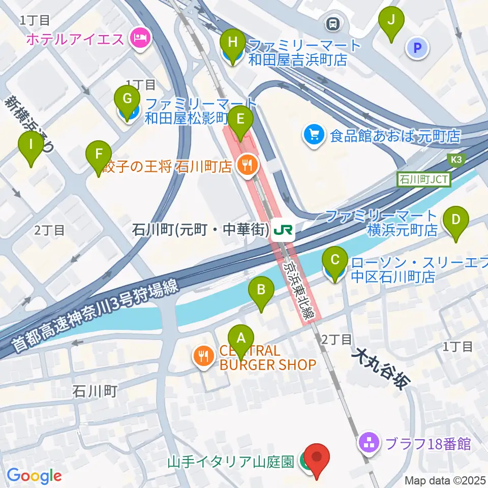 外交官の家周辺のコンビニエンスストア一覧地図