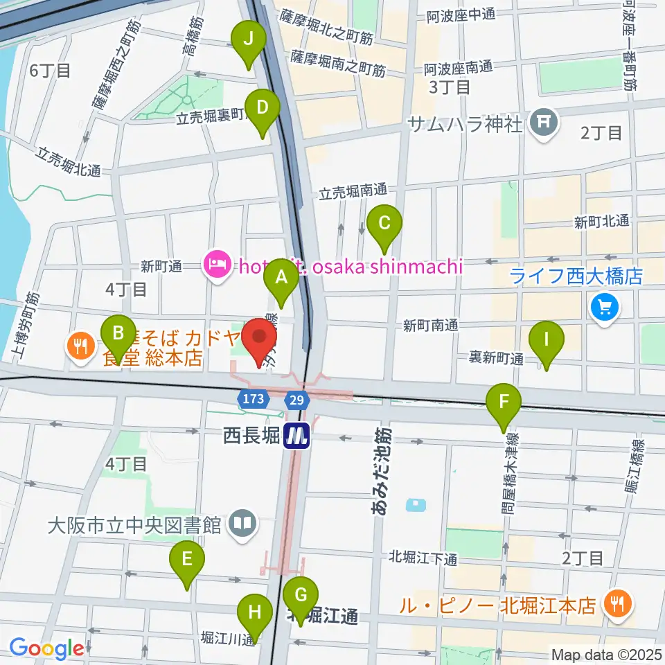 細野ビルヂング周辺のコンビニエンスストア一覧地図