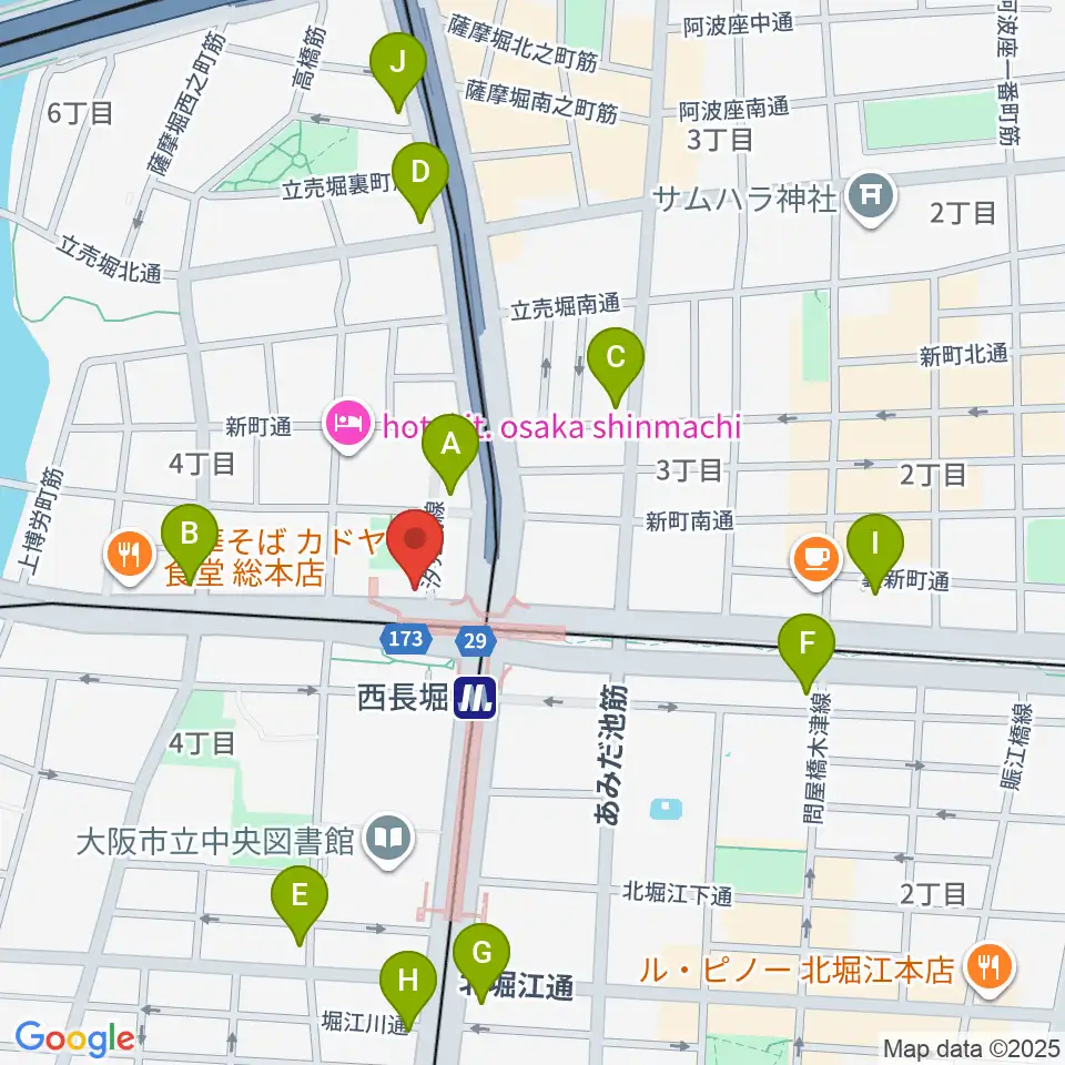 細野ビルヂング周辺のコンビニエンスストア一覧地図