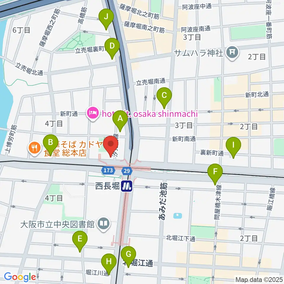 細野ビルヂング周辺のコンビニエンスストア一覧地図