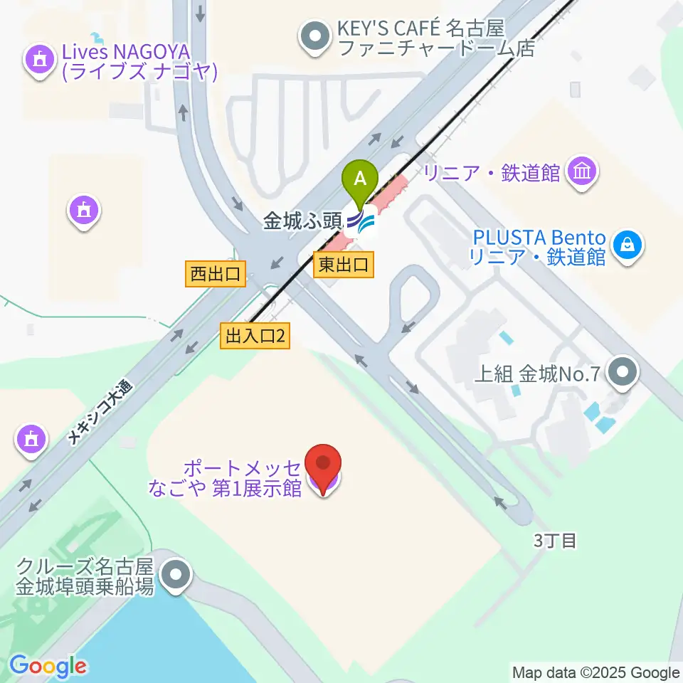 ポートメッセなごや周辺のコンビニエンスストア一覧地図