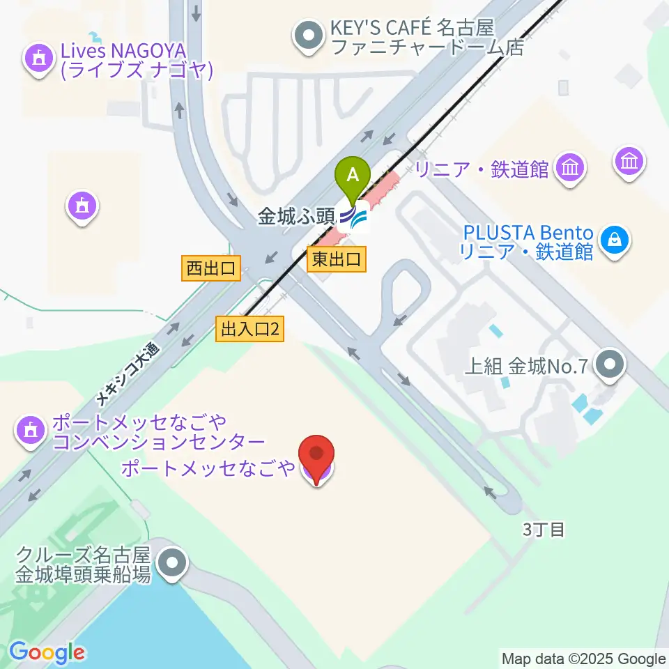 ポートメッセなごや周辺のコンビニエンスストア一覧地図