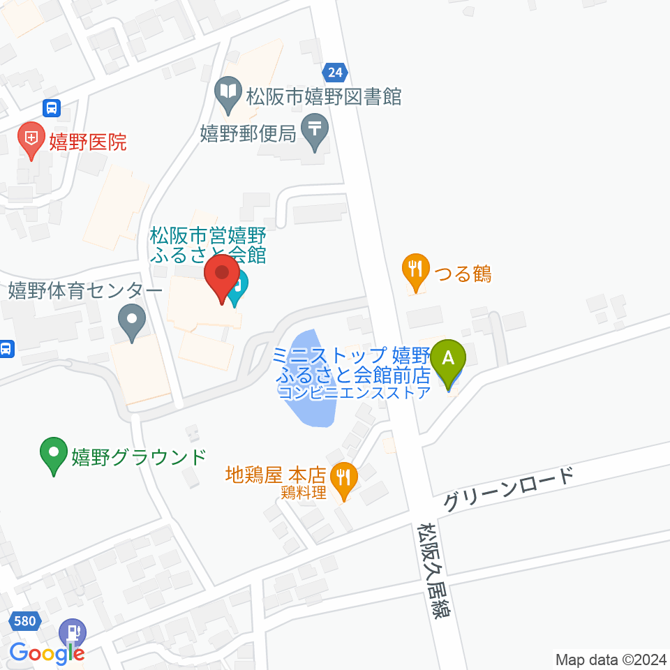 嬉野ふるさと会館周辺のコンビニエンスストア一覧地図