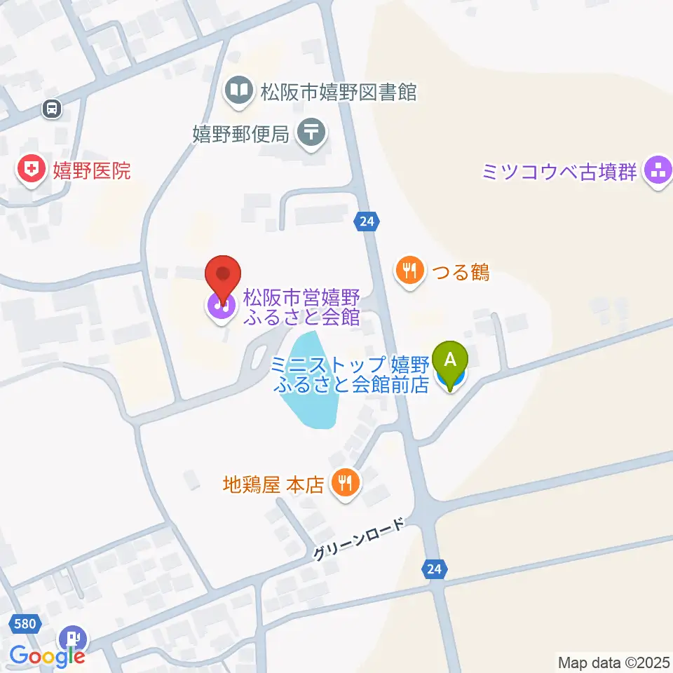 嬉野ふるさと会館周辺のコンビニエンスストア一覧地図