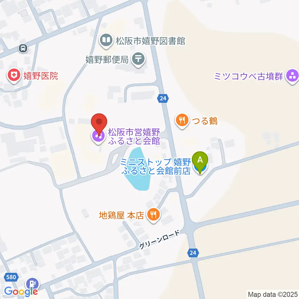 嬉野ふるさと会館周辺のコンビニエンスストア一覧地図