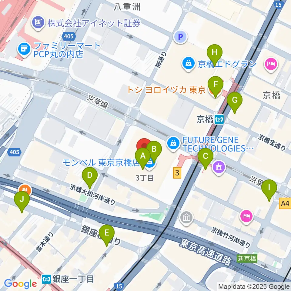 東京コンベンションホール周辺のコンビニエンスストア一覧地図