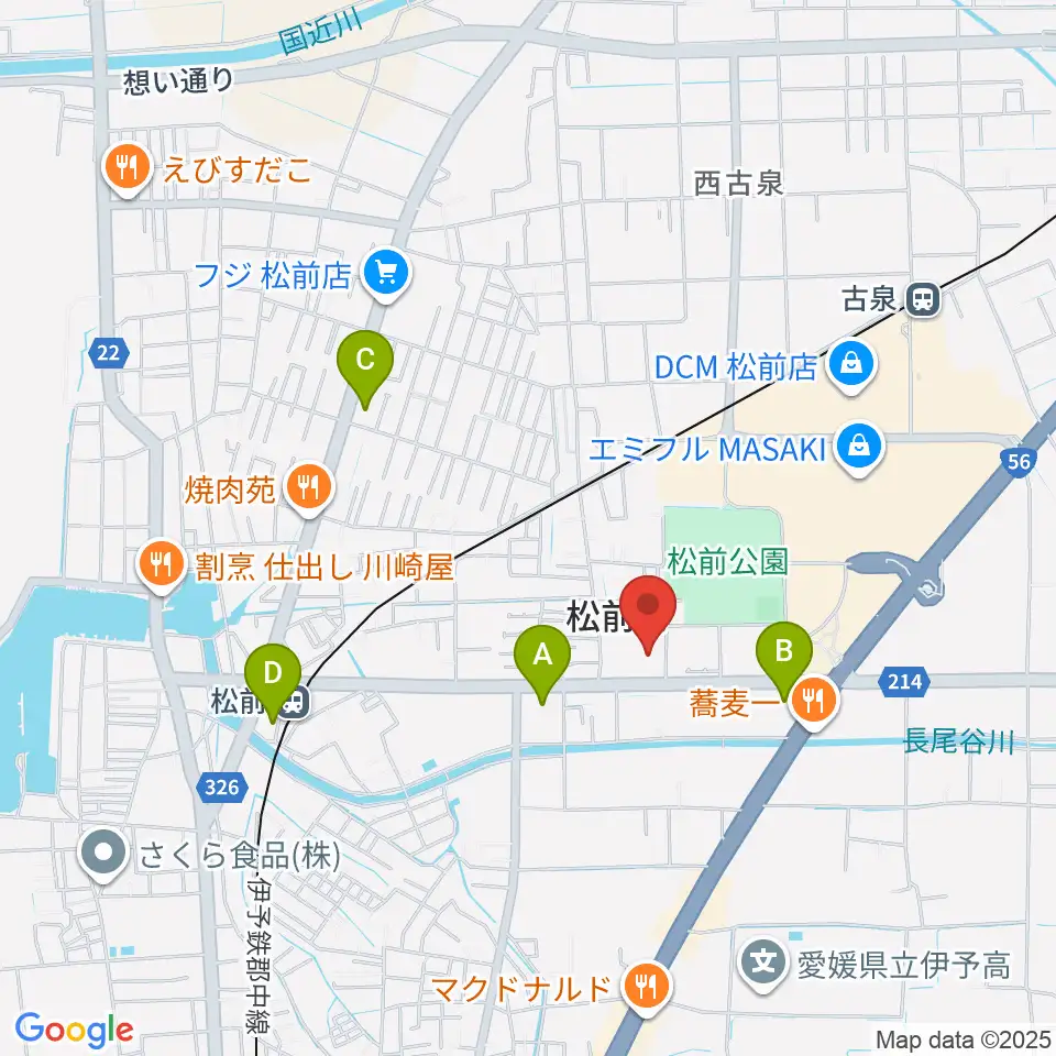 松前総合文化センター周辺のコンビニエンスストア一覧地図