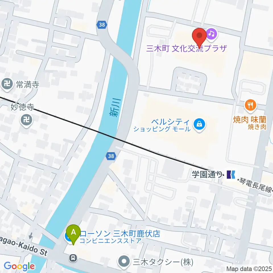 三木町文化交流プラザ周辺のコンビニエンスストア一覧地図