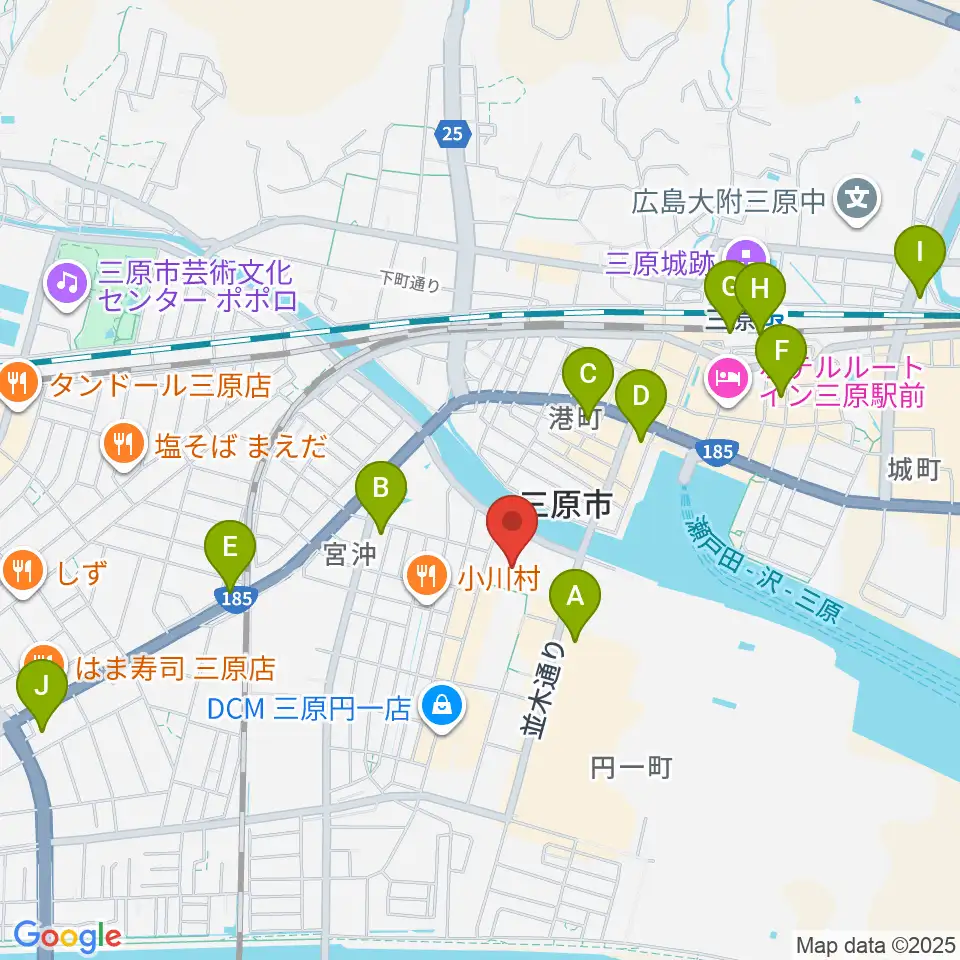 三原リージョンプラザ周辺のコンビニエンスストア一覧地図