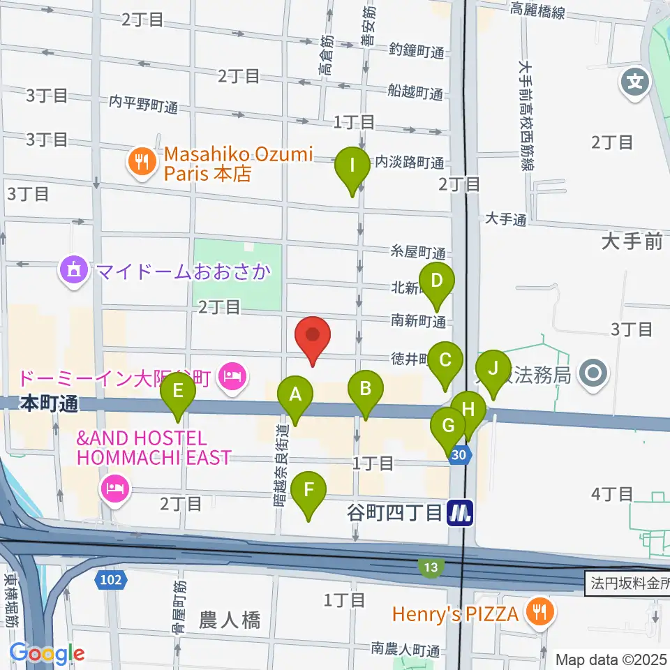 山本能楽堂周辺のコンビニエンスストア一覧地図