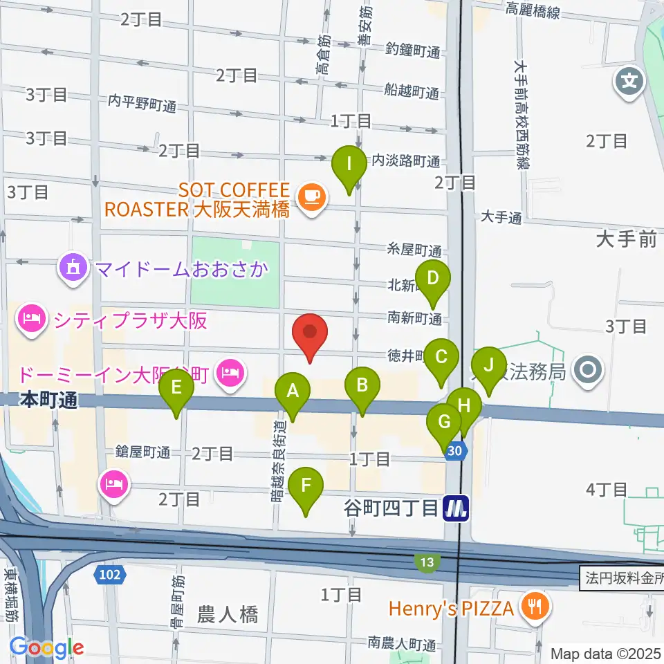 山本能楽堂周辺のコンビニエンスストア一覧地図