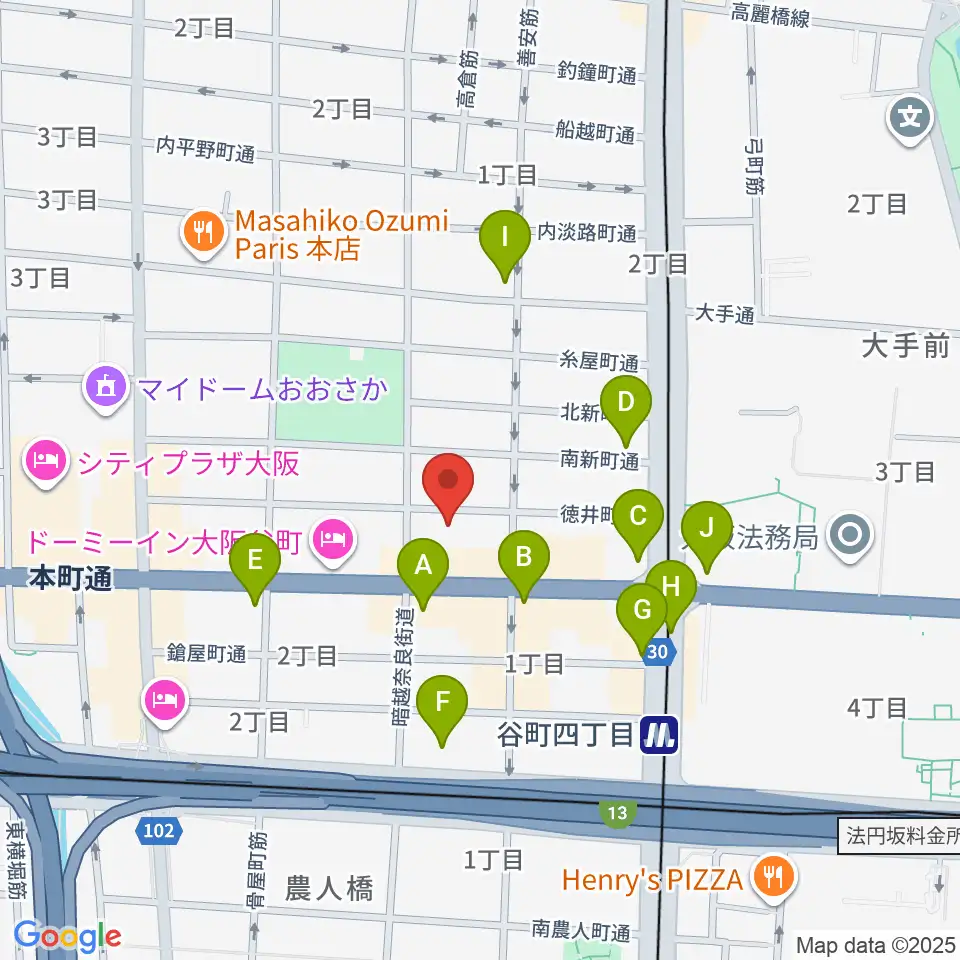 山本能楽堂周辺のコンビニエンスストア一覧地図