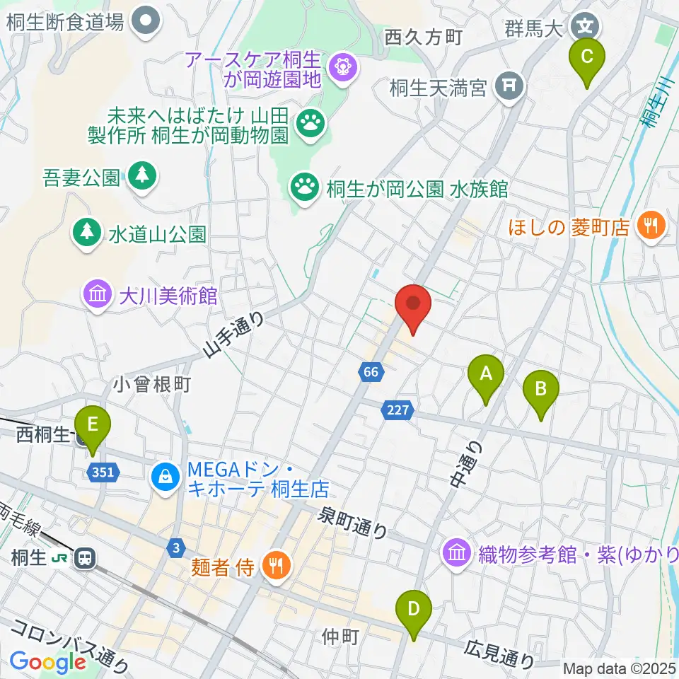 有鄰館周辺のコンビニエンスストア一覧地図